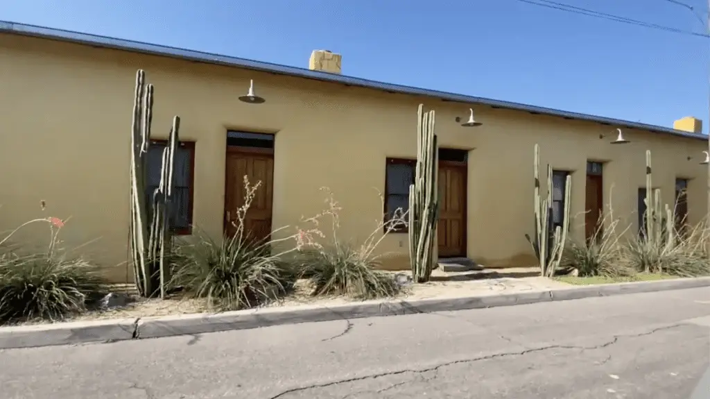 Barrio Viejo shows off the traditional adobe "style" but using masonry construction