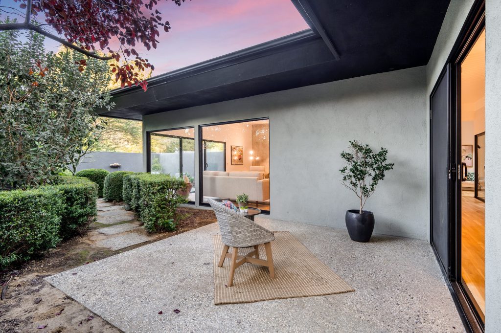 Exterior shot of a luxury home