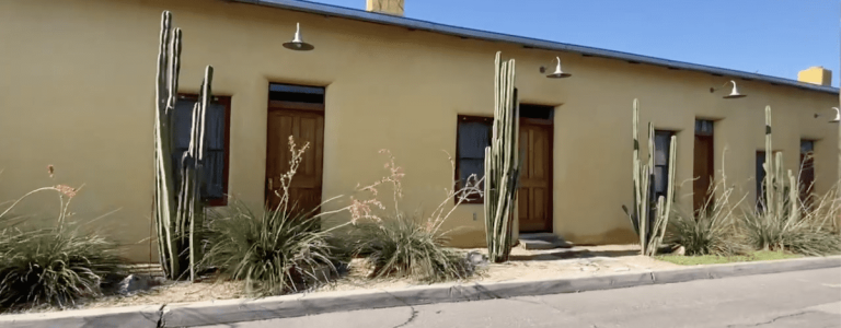 Barrio Viejo shows off the traditional adobe "style" but using masonry construction